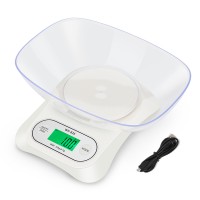 Weiheng New Arrival USB Rechargeable Digital Kitchen Scale 12 kg Accuracy 1 g