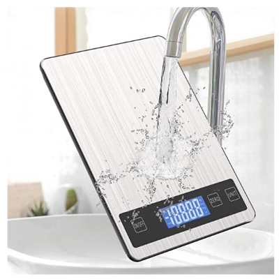 Household Stainless Steel Rechargeable Waterproof Kitchen Weighing Scale For Food