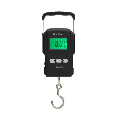 WeiHeng Official Max 75kg Black Digital Fishing Scale